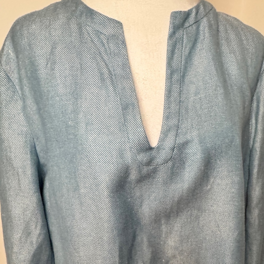Loro Piana Linen Tunic Blouse - Picture 4 of 14